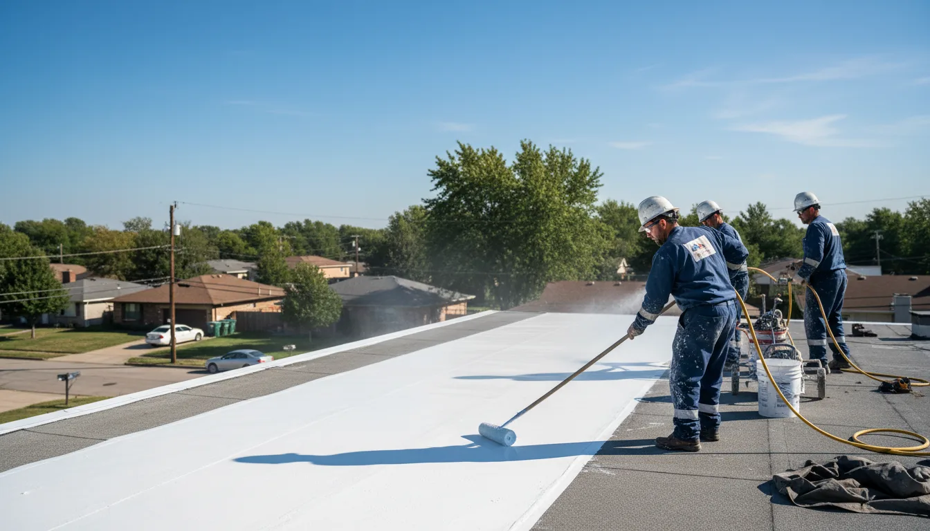 Commercial roof coating in Amana, IA near me